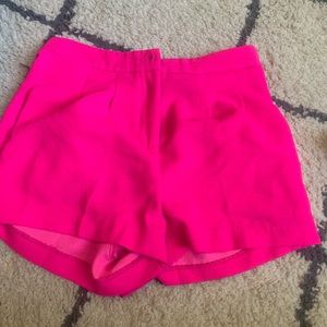 Hot pink shorts